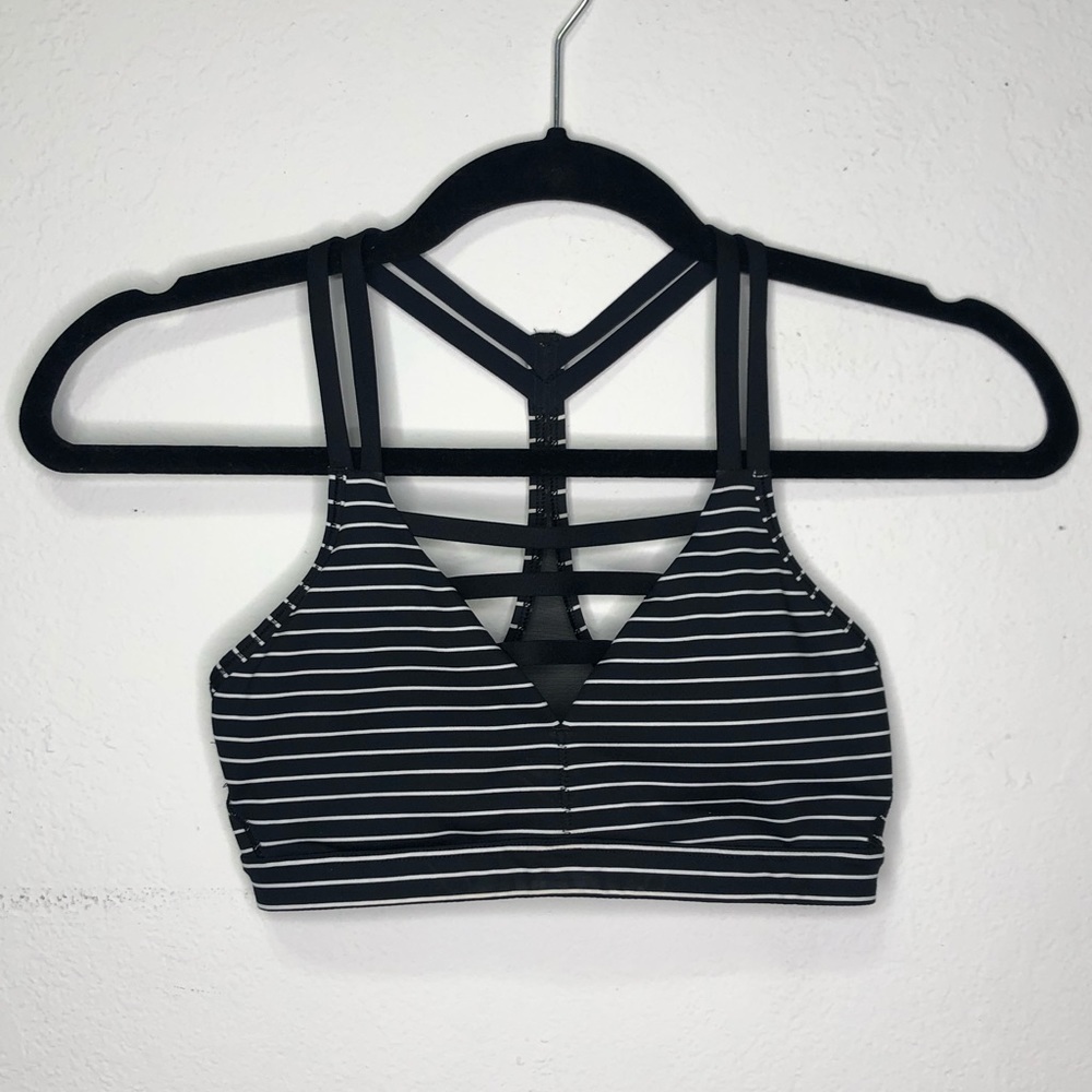 Stripped sports bra